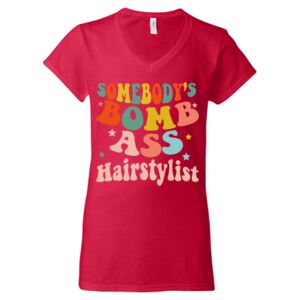 Softstyle® Women’s V-Neck T-Shirt Thumbnail