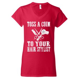 Softstyle® Women’s V-Neck T-Shirt Thumbnail