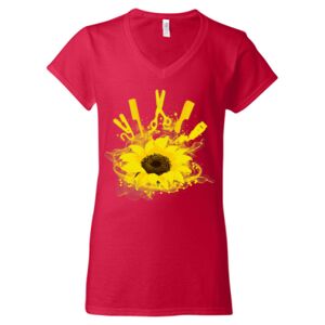 Softstyle® Women’s V-Neck T-Shirt Thumbnail