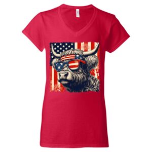 Softstyle® Women’s V-Neck T-Shirt Thumbnail