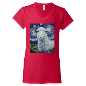 Softstyle® Women’s V-Neck T-Shirt Thumbnail