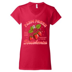 Softstyle® Women’s V-Neck T-Shirt Thumbnail