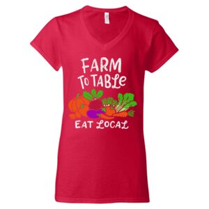 Softstyle® Women’s V-Neck T-Shirt Thumbnail