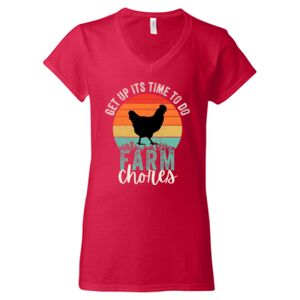 Softstyle® Women’s V-Neck T-Shirt Thumbnail