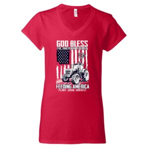 Softstyle® Women’s V-Neck T-Shirt Thumbnail