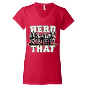 Softstyle® Women’s V-Neck T-Shirt Thumbnail