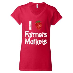 Softstyle® Women’s V-Neck T-Shirt Thumbnail