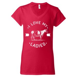 Softstyle® Women’s V-Neck T-Shirt Thumbnail