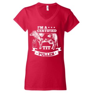 Softstyle® Women’s V-Neck T-Shirt Thumbnail