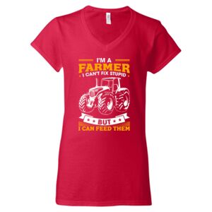 Softstyle® Women’s V-Neck T-Shirt Thumbnail