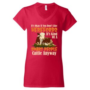 Softstyle® Women’s V-Neck T-Shirt Thumbnail