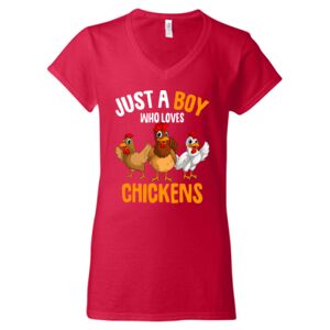 Softstyle® Women’s V-Neck T-Shirt Thumbnail