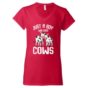 Softstyle® Women’s V-Neck T-Shirt Thumbnail