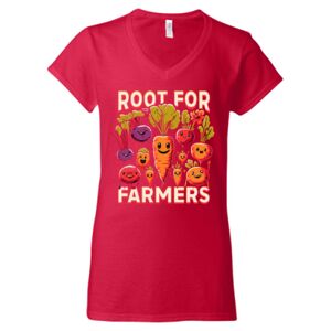 Softstyle® Women’s V-Neck T-Shirt Thumbnail