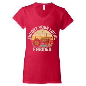 Softstyle® Women’s V-Neck T-Shirt Thumbnail