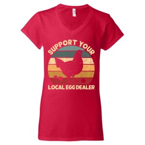 Softstyle® Women’s V-Neck T-Shirt Thumbnail