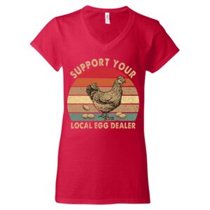 Softstyle® Women’s V-Neck T-Shirt Thumbnail