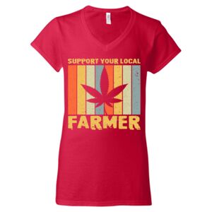 Softstyle® Women’s V-Neck T-Shirt Thumbnail