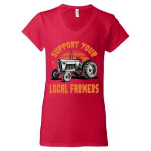 Softstyle® Women’s V-Neck T-Shirt Thumbnail