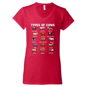 Softstyle® Women’s V-Neck T-Shirt Thumbnail