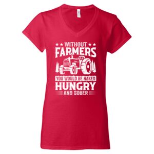 Softstyle® Women’s V-Neck T-Shirt Thumbnail