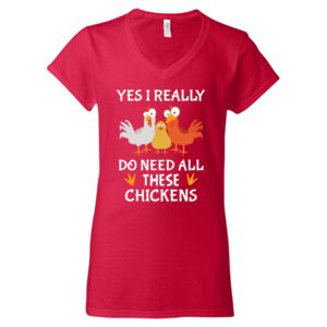 Softstyle® Women’s V-Neck T-Shirt Thumbnail