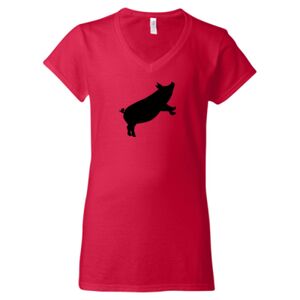 Softstyle® Women’s V-Neck T-Shirt Thumbnail