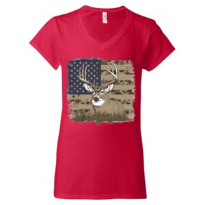 Softstyle® Women’s V-Neck T-Shirt Thumbnail