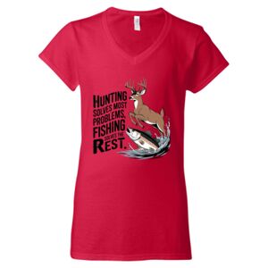 Softstyle® Women’s V-Neck T-Shirt Thumbnail