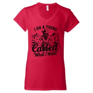 Softstyle® Women’s V-Neck T-Shirt Thumbnail