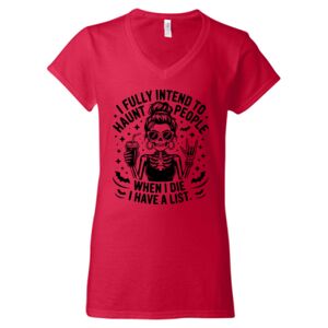 Softstyle® Women’s V-Neck T-Shirt Thumbnail