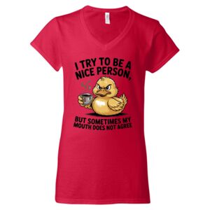 Softstyle® Women’s V-Neck T-Shirt Thumbnail