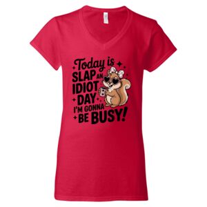 Softstyle® Women’s V-Neck T-Shirt Thumbnail