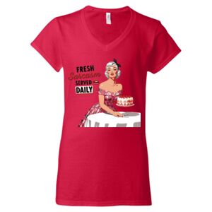 Softstyle® Women’s V-Neck T-Shirt Thumbnail