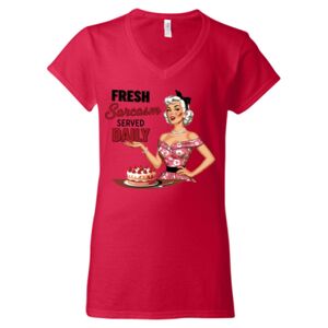 Softstyle® Women’s V-Neck T-Shirt Thumbnail
