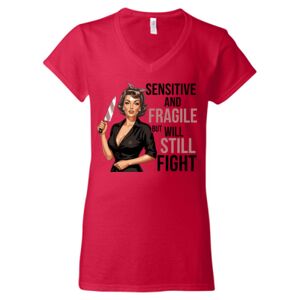 Softstyle® Women’s V-Neck T-Shirt Thumbnail