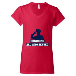 Softstyle® Women’s V-Neck T-Shirt Thumbnail