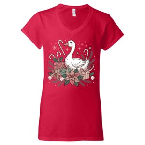 Softstyle® Women’s V-Neck T-Shirt Thumbnail