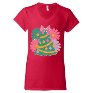Softstyle® Women’s V-Neck T-Shirt Thumbnail