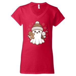 Softstyle® Women’s V-Neck T-Shirt Thumbnail