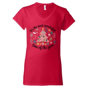 Softstyle® Women’s V-Neck T-Shirt Thumbnail