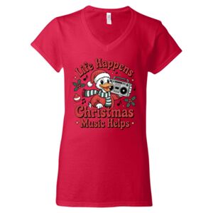 Softstyle® Women’s V-Neck T-Shirt Thumbnail