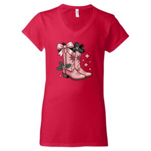 Softstyle® Women’s V-Neck T-Shirt Thumbnail