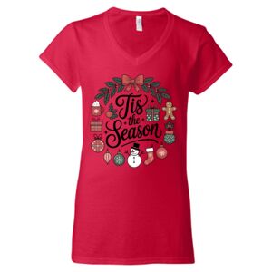 Softstyle® Women’s V-Neck T-Shirt Thumbnail