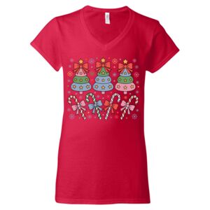 Softstyle® Women’s V-Neck T-Shirt Thumbnail