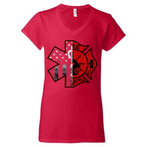 Softstyle® Women’s V-Neck T-Shirt Thumbnail