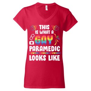 Softstyle® Women’s V-Neck T-Shirt Thumbnail