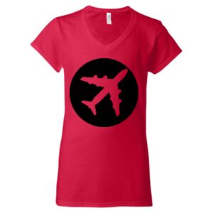 Softstyle® Women’s V-Neck T-Shirt Thumbnail