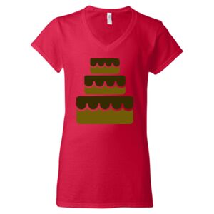 Softstyle® Women’s V-Neck T-Shirt Thumbnail
