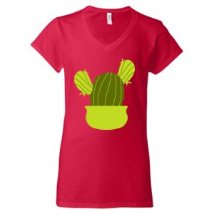 Softstyle® Women’s V-Neck T-Shirt Thumbnail